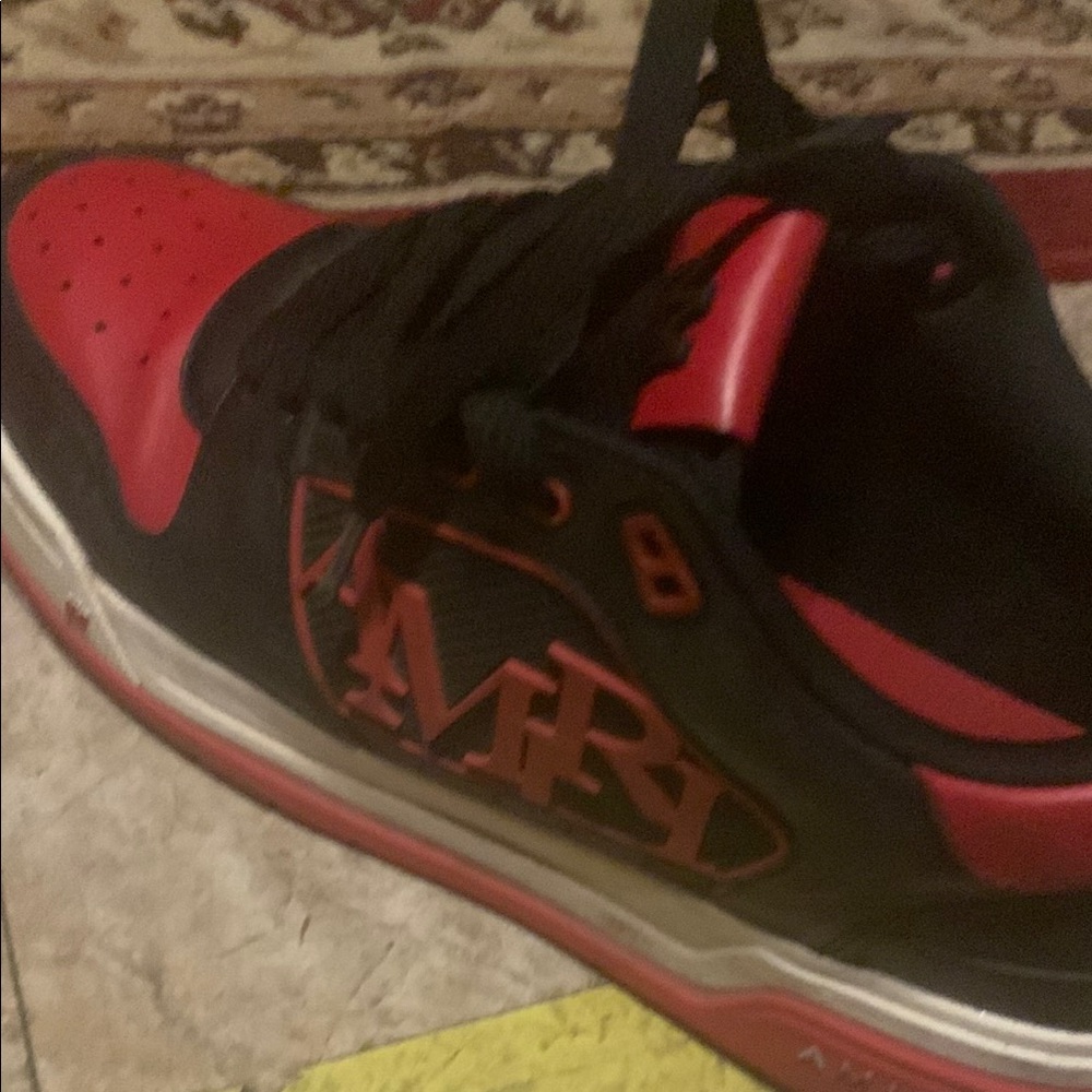 Men's Red and Black Sneakers